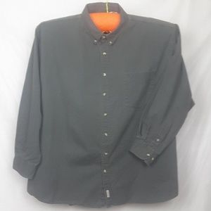 4XLT Pine Green Button Down Shirt